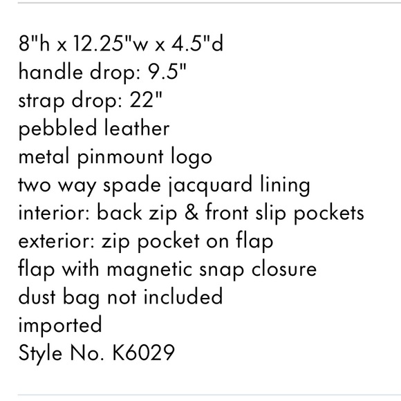 Kate Spade Leila medium Crossbody - Picture 8 of 8